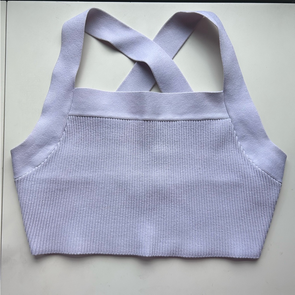 Aritizia Babaton Ribbed Crop Tank-Size Medium
